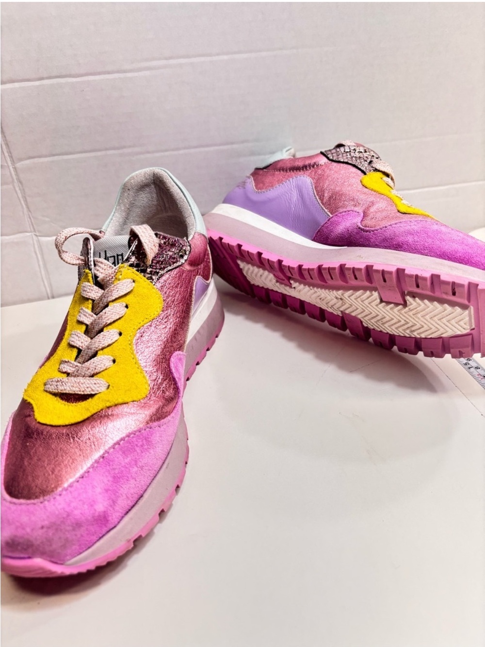Uaddan Made in Portugal Metallic Pink Colorblock
Chunky Sneakers Sz 40 or 9-9.5